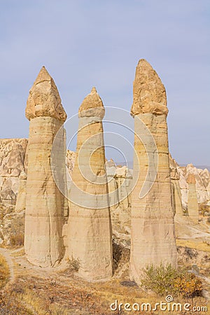 Cappadokia Love valley Stock Photo